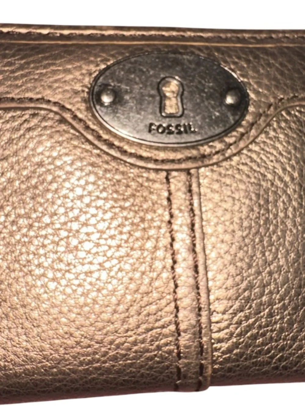 FOSSIL Classic Bifold Wallet Metallic Bronze July 2013